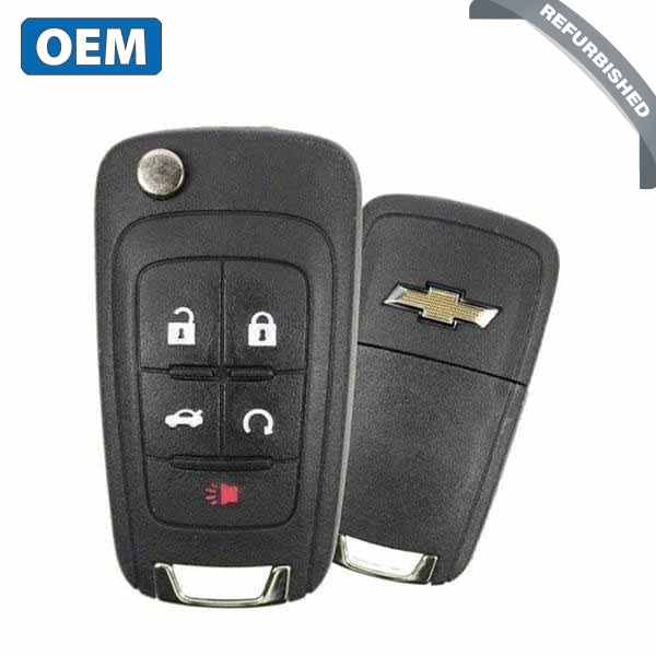 2010-2019 Chevrolet / 5-Button Flip Key Hs Non Peps Pn: 13500226 Oht01060512 Oht05918179 (Oem)