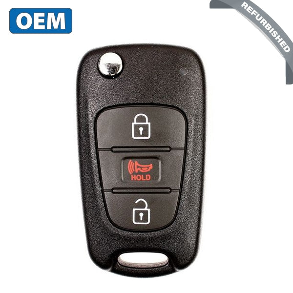 2012-2013 Kia Rio / 3-Button Flip Key KK10 HS / PN: 95430-1W020 / TQ8-RKE-3F02 (OEM) - UHS Hardware