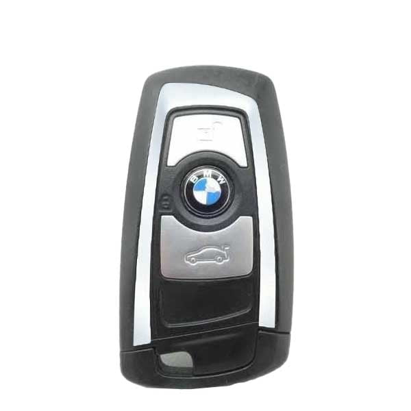 2013-2018 Bmw 7 / 5 3 Series 3-Button Smart Key Ygohuf5767 Fem 433 Mhz - Silver Trim (Oem)