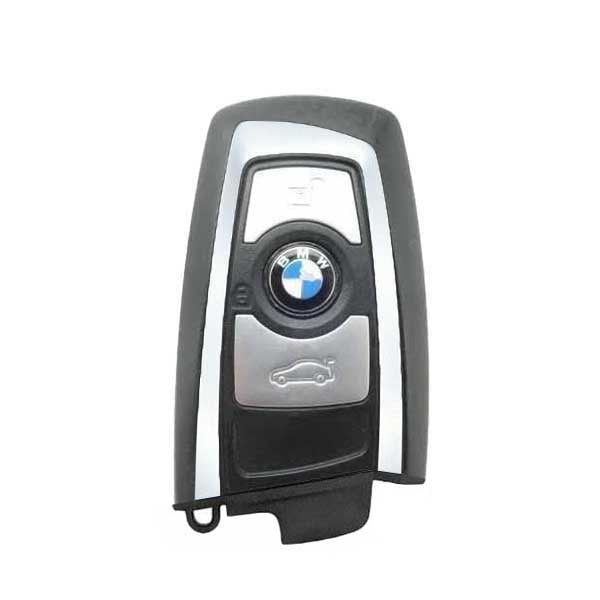 2013-2018 Bmw 7 / 5 3 Series 3-Button Smart Key Ygohuf5767 Fem 433 Mhz - Silver Trim (Oem Refurb)