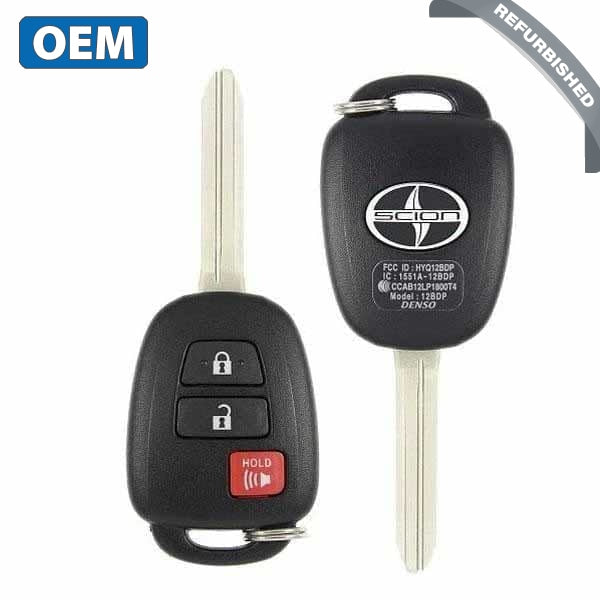 2013-2019 Scion / 3-Button Remote Head Key / PN: 89070-12590 / HYQ12BDP (OEM) - UHS Hardware