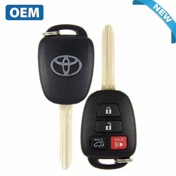 2013-2019 Toyota Rav4 Highlander Sequoia / 4-Button Remote Head Key / GQ4-52T (H-Chip) (OEM) - UHS Hardware