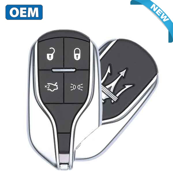 2014-2016  Maserati Ghibli / Quattroporte  / 4-Button Smart Key w/ High Beam / PN: 670019938/ M3N-7393490 (OEM) - UHS Hardware