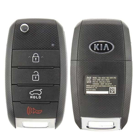 2014-2019 Kia Soul / 4-Button Flip Key Pn: 95430-B2100 Osloka-875T (Ps) (Oem Refurb)