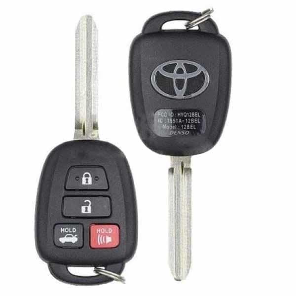 2014-2019 Toyota Corolla / 4-Button Remote Head Key / PN: 89070-02880 / HYQ12BEL (4D H) / Board 3710 (OEM) - UHS Hardware