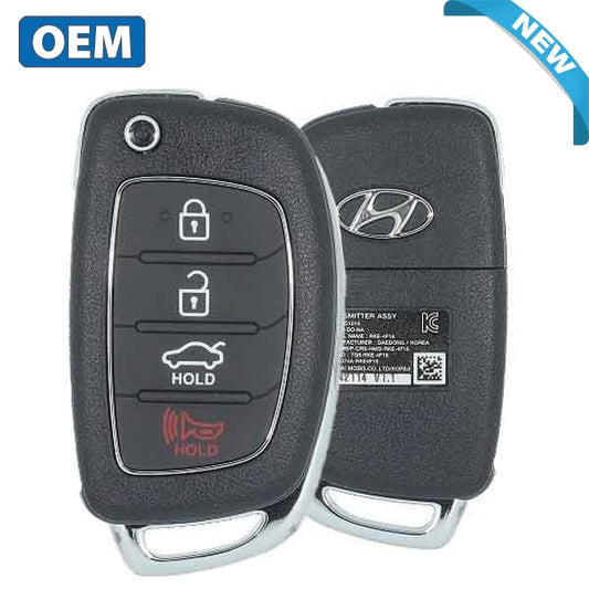 2015-2017 Hyundai Sonata / 4-Button Flip Key / PN: 954430-C1010 / TQ8-RKE-4F16 (OEM) - UHS Hardware