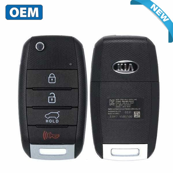 2015-2020 Kia Sorento / 4-Button Flip Key / PN: 95430-C5100 / OSLOKA-910T (OEM) - UHS Hardware