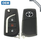 2016-2021 Toyota Corolla Scion iM / 3-Button Flip Key / PN: 89070-12C20 / HYQ12BFB (H Chip) (OEM) - UHS Hardware
