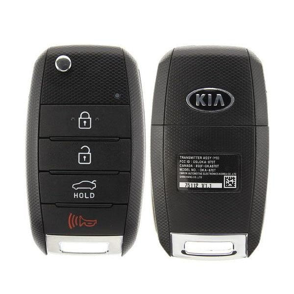 2017-2018 Kia Forte / 4-Button Flip Key / PN: 95430-A7200 / OSLOKA-875T (YD) (OEM) - UHS Hardware