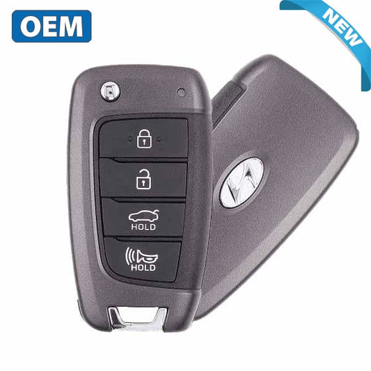 2018-2020 Hyundai Accent / 4-Button Flip Key / PN: 95430-J0700 / NYOSYEC4TX1707 (HC 4BT) (OEM) - UHS Hardware