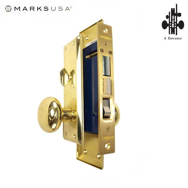 Marks USA - 91A/3 - Metro Mortise Knob Lock - US3 - 1-1/16" x 7-5/8"- Entrance - RH - UHS Hardware