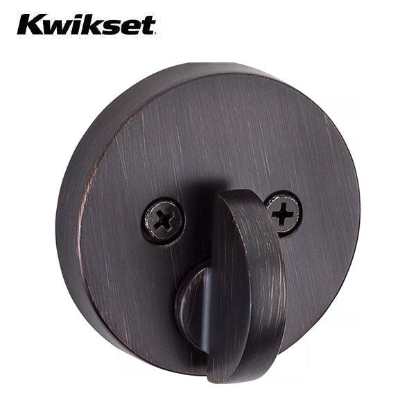 Kwikset - 258 - Uptown Deadbolt - Round Rose - 11P - Venetian Bronze - Entrance - SmartKey Technology - Grade 1 - UHS Hardware