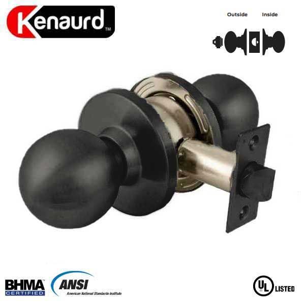 Commercial Door Knob Set - 2-3/4” Standard Backset - Oil Rubbed Bronze - Classroom - Grade 2 - UHS Hardware