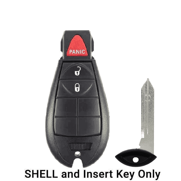 2008-2019 Chrysler Dodge Jeep VW 3-Button Fobik Key SHELL for IYZ-C01C (ORS-FBK-00) - UHS Hardware