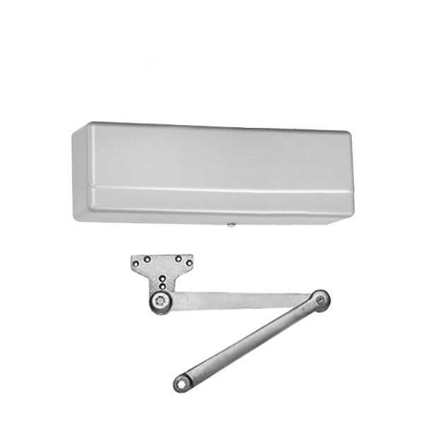 Sargent - 281 - Powerglide Cast Iron Door Closer w/ P10 - Heavy Duty Parallel Arm - EN - Sprayed Aluminum Enamel - Grade 1 - UHS Hardware