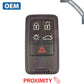 2008-2018 Volvo S60 V60 XC60 / 5-Button Smart Key / PN: 30659550 / KR55WK49266 / Keyless Drive (OEM Refurb) - UHS Hardware