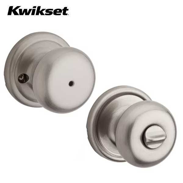 Kwikset - 730H - Hancock Knob - Round Rose - Privacy - 15 - Satin Nickel - Grade 2 - UHS Hardware