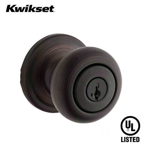 Kwikset - 745H - Hancock Knob  - Round Rose - Entrance - 11P - Venetian Bronze - SmartKey Technology - Fire Rated - UL Listed - Grade 2 - UHS Hardware