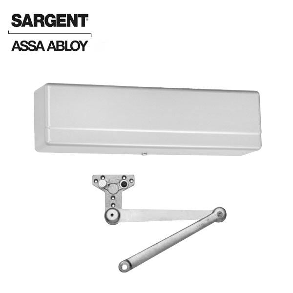 Sargent - 1431 - Powerglide Door Closer w/ PS - Heavy Duty Parallel Arm w/ Positive Stop - EN - Sprayed Aluminum Enamel - Grade 1 - UHS Hardware