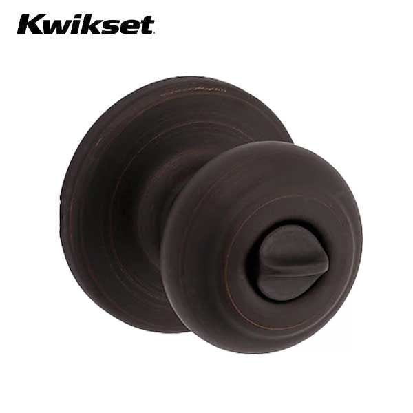 Kwikset - 300CV - Cove Knob Set - Round Rose - 11P - Venetian Bronze - Privacy - Grade 3 - UHS Hardware