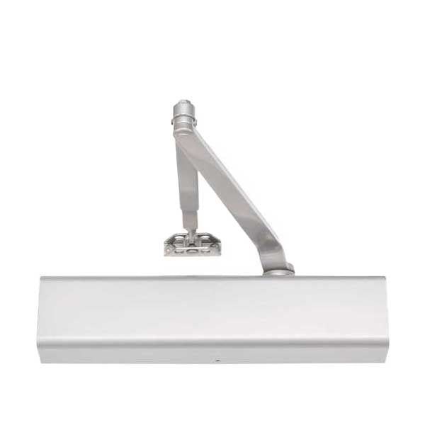 Norton - 8501 - Tri-Packed Manual Door Closer - Full Cover - Adjustable Arm - Sizes 1-6 - Satin Aluminum - Grade 1 - UHS Hardware