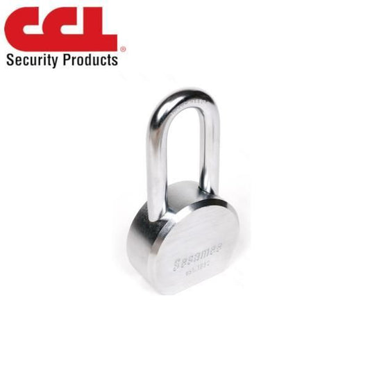 CCL 937 Sesamee Round Body Padlock for KIK Cylinder / Hardened Steel  / 93710 - UHS Hardware