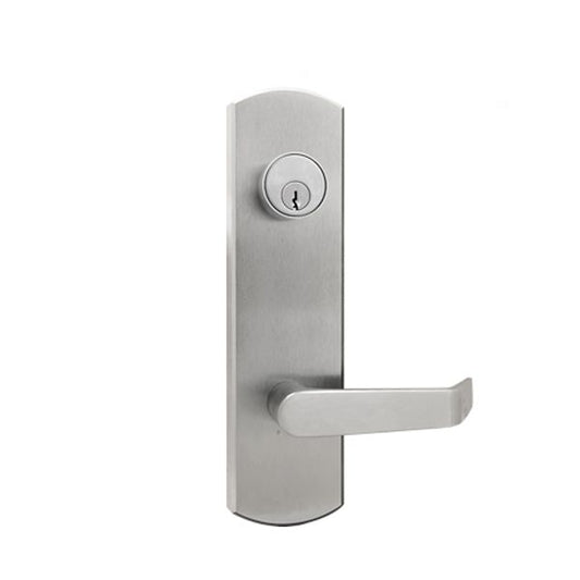 TownSteel - ED5500E  - Escutcheon Lever Exit Trim - 2-3/4 " Backset - for ED5500/ED5600 Exit Devices - Dummy Function - Satin Chrome - Grade 1 - UHS Hardware