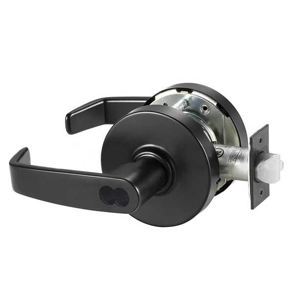 Sargent - 10G37 - Mechanical Cylindrical Lock - L Rose / L Lever - Classroom - SFIC - BSP - Black Suede Powder Coat - Grade 1 - UHS Hardware