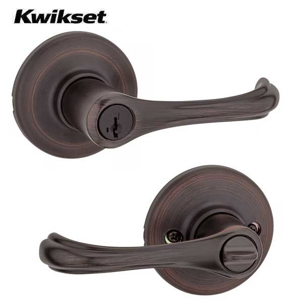 Kwikset - 409DNL - Commercial Dorian Lever - 11 - Venetian Bronze - SmartKey Technology - Entrance - Grade 3 - UHS Hardware