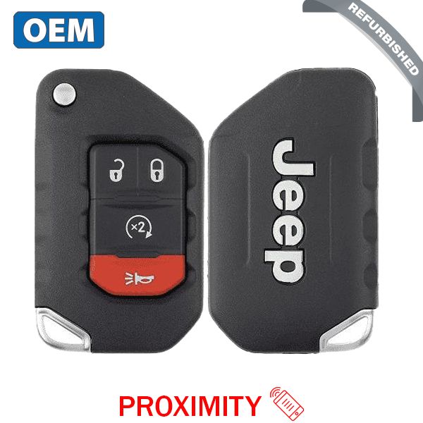 2018-2021 Jeep Wrangler / 4-Button Smart Flip Key / PN: 68416784AA / OHT1130261 / SIP22 (OEM Refurb) - UHS Hardware