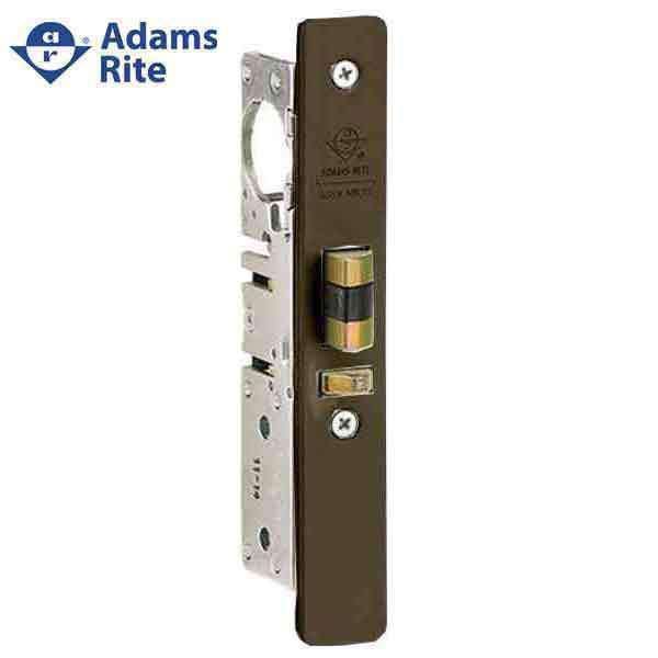 Adams Rite - 4511 -  Standard Duty Deadlatch - 1-1/8" Backset - LH /RHR - Mortised  2-5/8"  - FLT/ST - Radial Faceplate - Dark Bronze - Metal Door - UHS Hardware