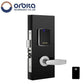 Orbita - S3072 - Mortise Hotel Lock - RFID - Hidden Cylinder - 6 VDC - Silver - Grade 2 - UHS Hardware