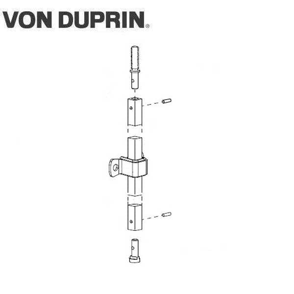 Von Duprin - 050514 - Bottom Rod Kit - SVR Exit - 628 - Aluminum - UHS Hardware