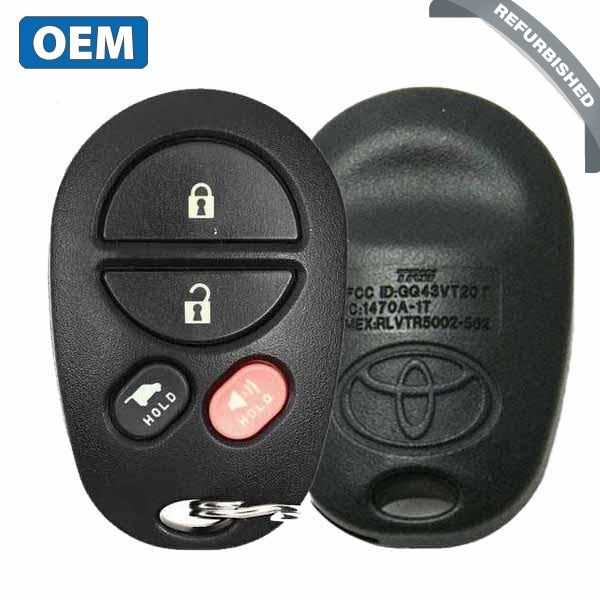 2008-2017 Toyota Highlander Sequoia / 4-Button Keyless Entry Remote / PN: 89742-0C041 / GQ43VT20T (OEM) - UHS Hardware