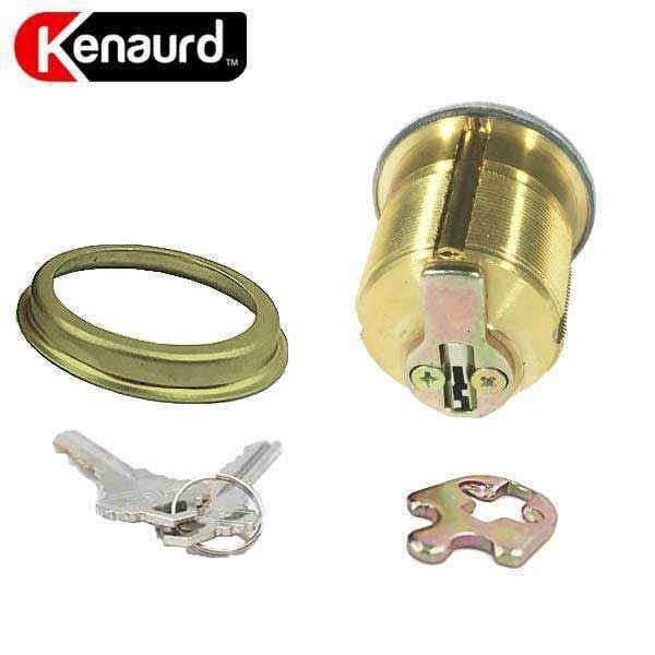 Premium Mortise Cylinder -1-1/4" - US3 - Polished Brass - (SC1 / KW1) - UHS Hardware