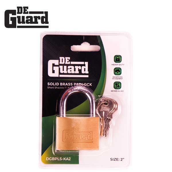 Premium - Solid Brass Padlock - Short Shackle 1"- Keyed Alike #2 - UHS Hardware