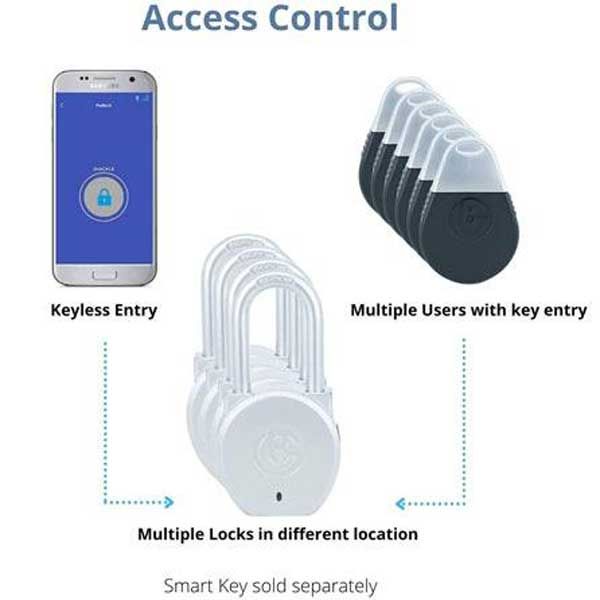 Brilliant Guard - BG-PL-1388 - Smart Portable Bluetooth Padlock - Heavy Duty - UHS Hardware