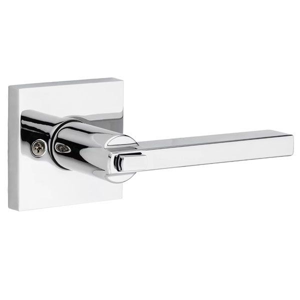 Kwikset - 156 - Halifax Lever - Square Rose - 26 - Polished Chrome - Entrance - SC1 Schlage - SmartKey Technology - Grade 2 - UHS Hardware