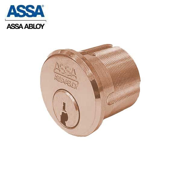 ASSA - MAX+ / Maximum + Security Restricted Mortise Cylinder - 1-1/8" - KD - 612 - Satin Bronze - UHS Hardware