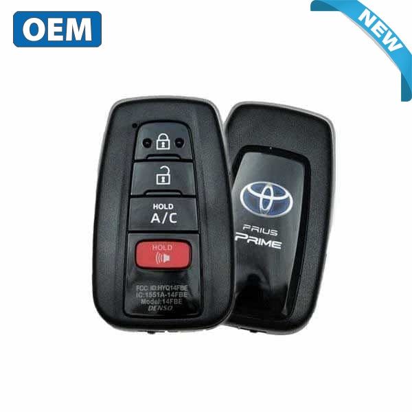 2017-2021 Toyota Prius Prime / 4-Button Smart Key / PN: 89904-47460 / HYQ14FBE / Board 0410 (OEM) - UHS Hardware