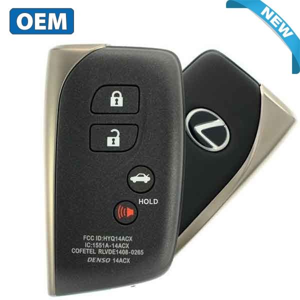 2013-2017 Lexus LS460 / LS600h / 4-Button Smart Key / PN: 89904-50N10 / HYQ14ACX (GNE Board )(OEM) - UHS Hardware