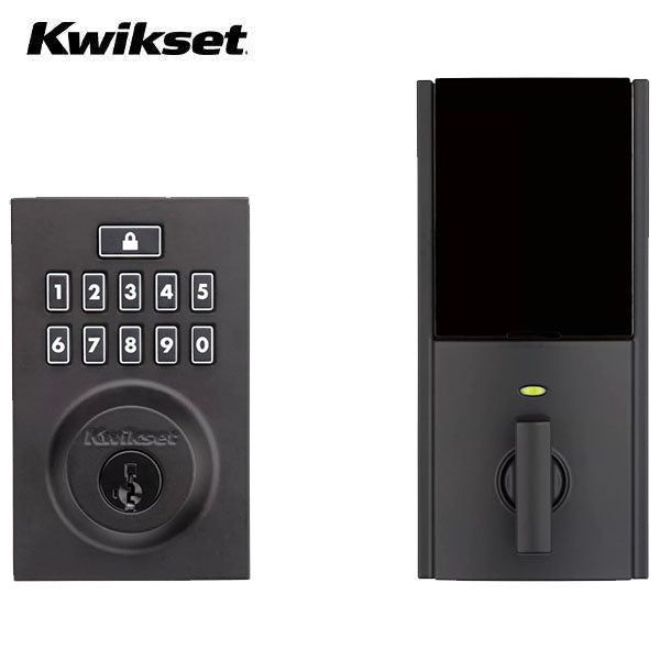 Kwikset - 913 - Smartcode Contemporary Electronic Deadbolt - 514 - Matte Black - Grade 2 - UHS Hardware