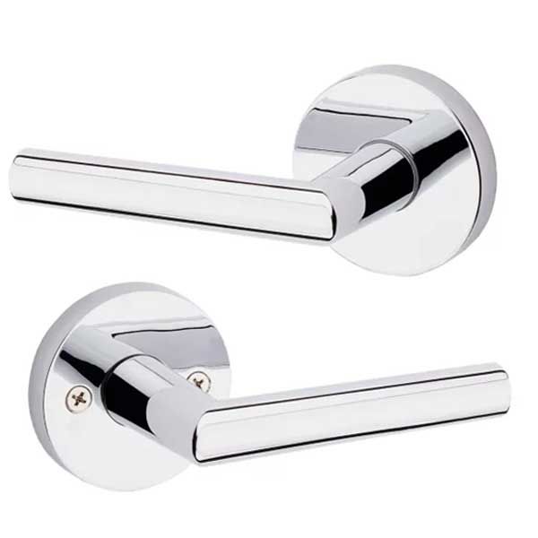 Kwikset - 154MIL - Milan Passage Lever - Round Rose - 526 - Polished Chrome - Grade 2 - UHS Hardware