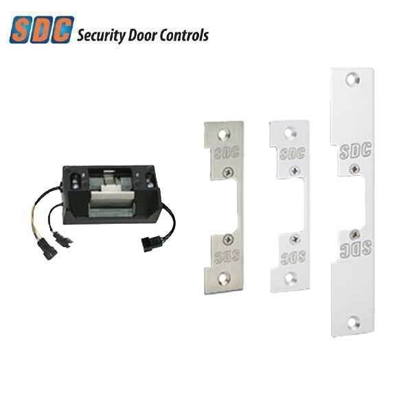 SDC - Electrified Cylindrical Strike - Fail Safe / Fail Secure - Full Monitoring - 12/24V AC/DC - 3 Faceplates - Grade 2 - UHS Hardware