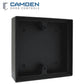 Camden CM-43LP - Surface Box - Shallow Depth - Flame/Impact Resistant Black Polymer ABS - UHS Hardware