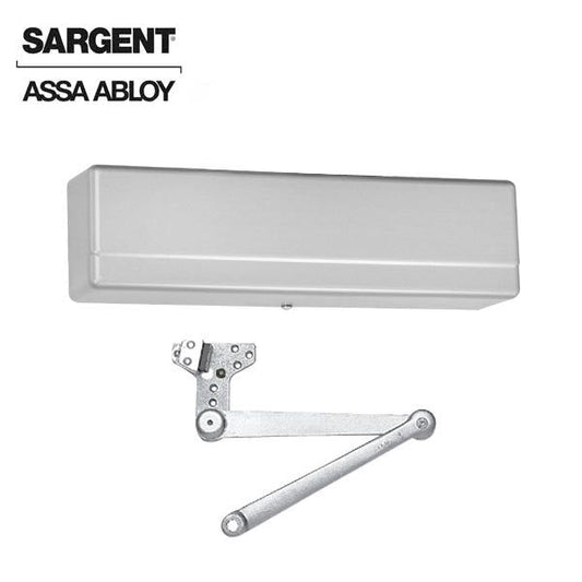 Sargent - 1431 - Powerglide Door Closer w/ CPSH - Heavy Duty Hold Open Parallel Arm w/ Compression Stop - EN - Sprayed Aluminum Enamel - Grade 1 - UHS Hardware