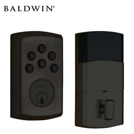 Baldwin Estate Soho - 8285.AC1 Keyless Entry Electronic Deadbolt - Singl Cyl - 190 - Satin Black - Grade 2 - UHS Hardware