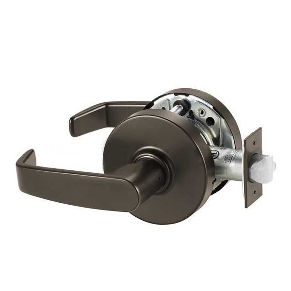 Sargent - 10U15 - Mechanical Cylindrical Lock - L Rose / L Lever - Non Keyed - Passage - 10BE - Dark Oxidized Satin Bronze - Grade 1 - UHS Hardware