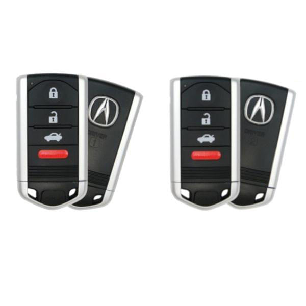 2 x 2013-2015 Acura ILX / 4-Button Smart Key w/ Trunk / KR5434760 (Driver 1 & Driver 2) (OEM) - UHS Hardware