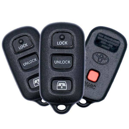 3 X 2001-2004 Toyota Sequoia / 4-Button Keyless Entry Remote W/rear Glass Pn: 89742-0C010 Hyq12Ban